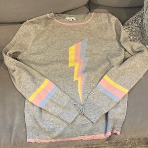 FATE sweater with lightening bolt. Size S.